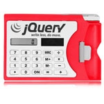 Solar Calculator with Card Holder