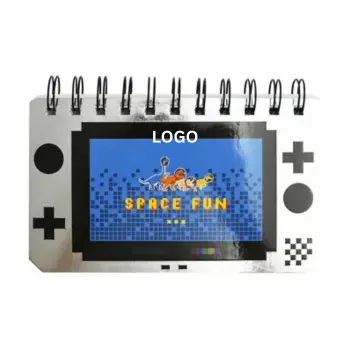Custom Logo DIY Diary Dinosaur Game Console Hardcover Spiral Notebook