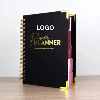 Wholesale Black Spiral Weekly Diary Journal Planner Notebook