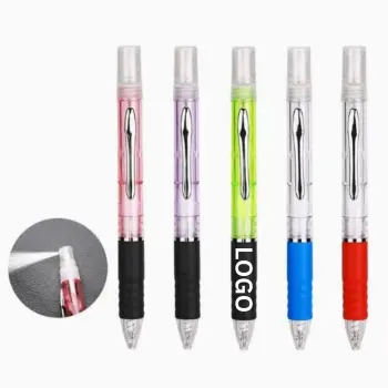 Multifunction Plastic Spray Ball Pen Hand Sanitizer Pen