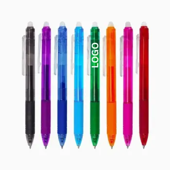 Colored Erasable Gel Pen with Eraser for Students