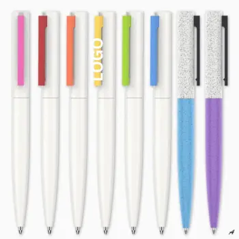 Promotional Simple Design Plastic Advertising Ballpoint Pen