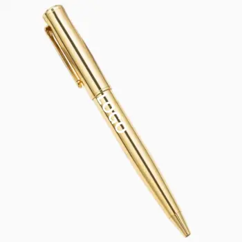 Golden Metal Luxury Ballpoint Pen with Logo