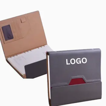 PU Leather Portfolio Hardcover Binder Journal Notebook