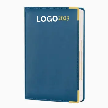 Vegan Leather Journal Hardcover Agenda with Monthly Tabs