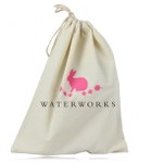 Natural Cotton Drawstring Shoe Bag